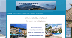 Desktop Screenshot of holiday-lapalma.com